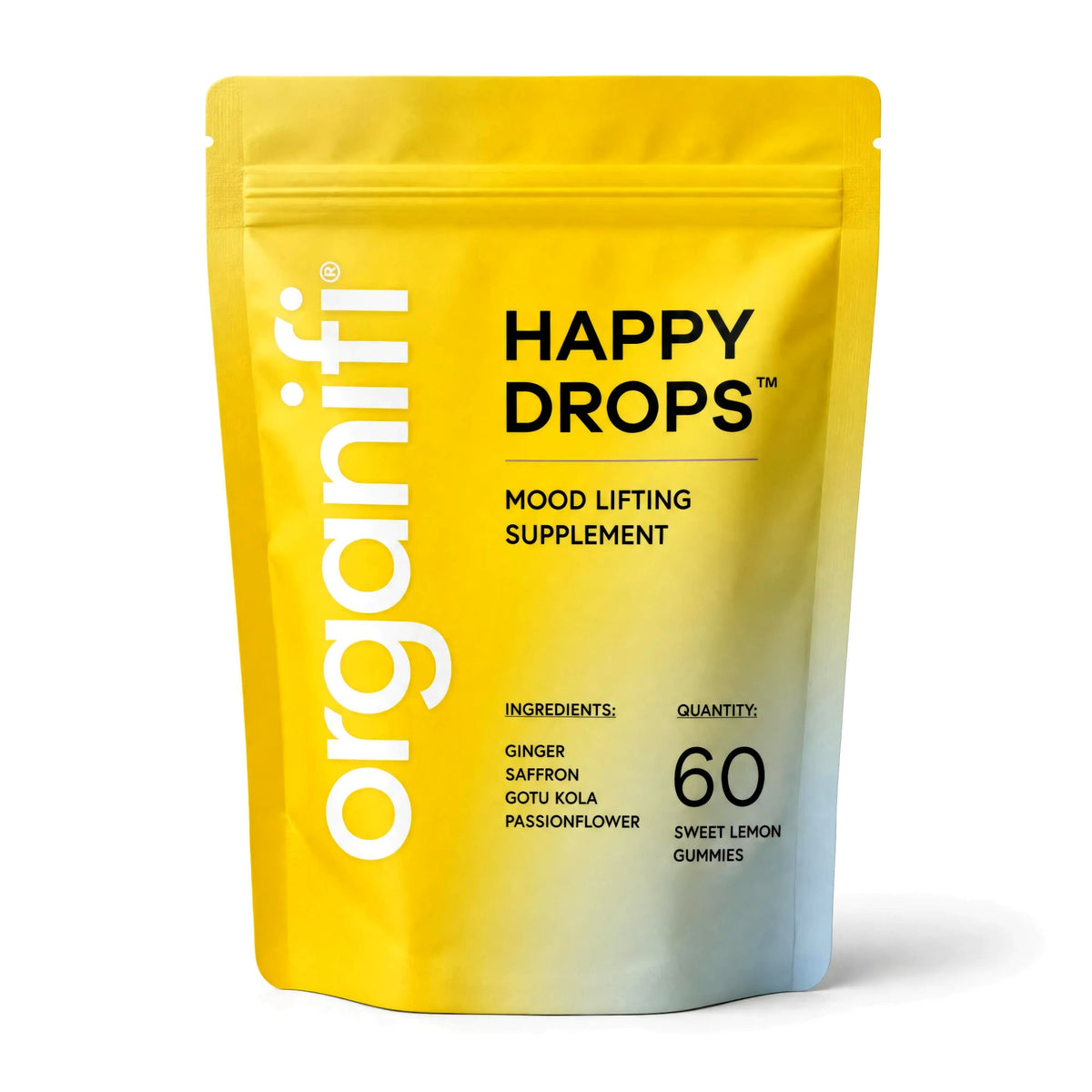 Organifi Happy Drops Sweet Lemon Flavor 60 Gummies