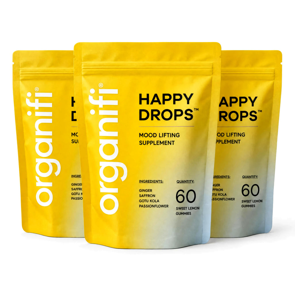 Organifi Happy Drops Sweet Lemon Flavor 60 Gummies